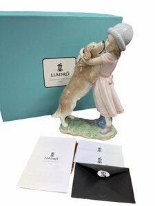  б/у товар Lladro Lladro собака . девушка .....!#6903 интерьер украшение A35761RF