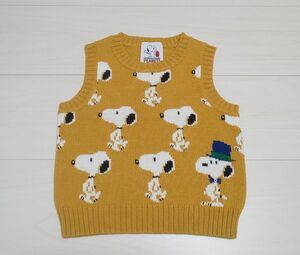 美品／familiar／ファミリア／PEANUTS／ニットベスト／size９０cm