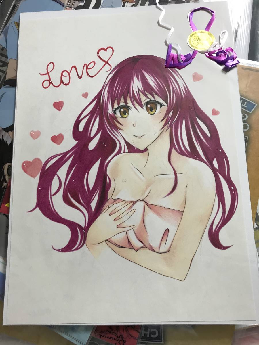 pink older sister handwritten illustration, comics, anime goods, hand drawn illustration