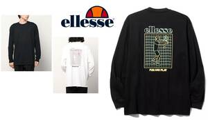 新品！　Ellesse（エレッセ）メンズ　レディース　ユニ　テニスボーイ　ロングスリーブTシャツ