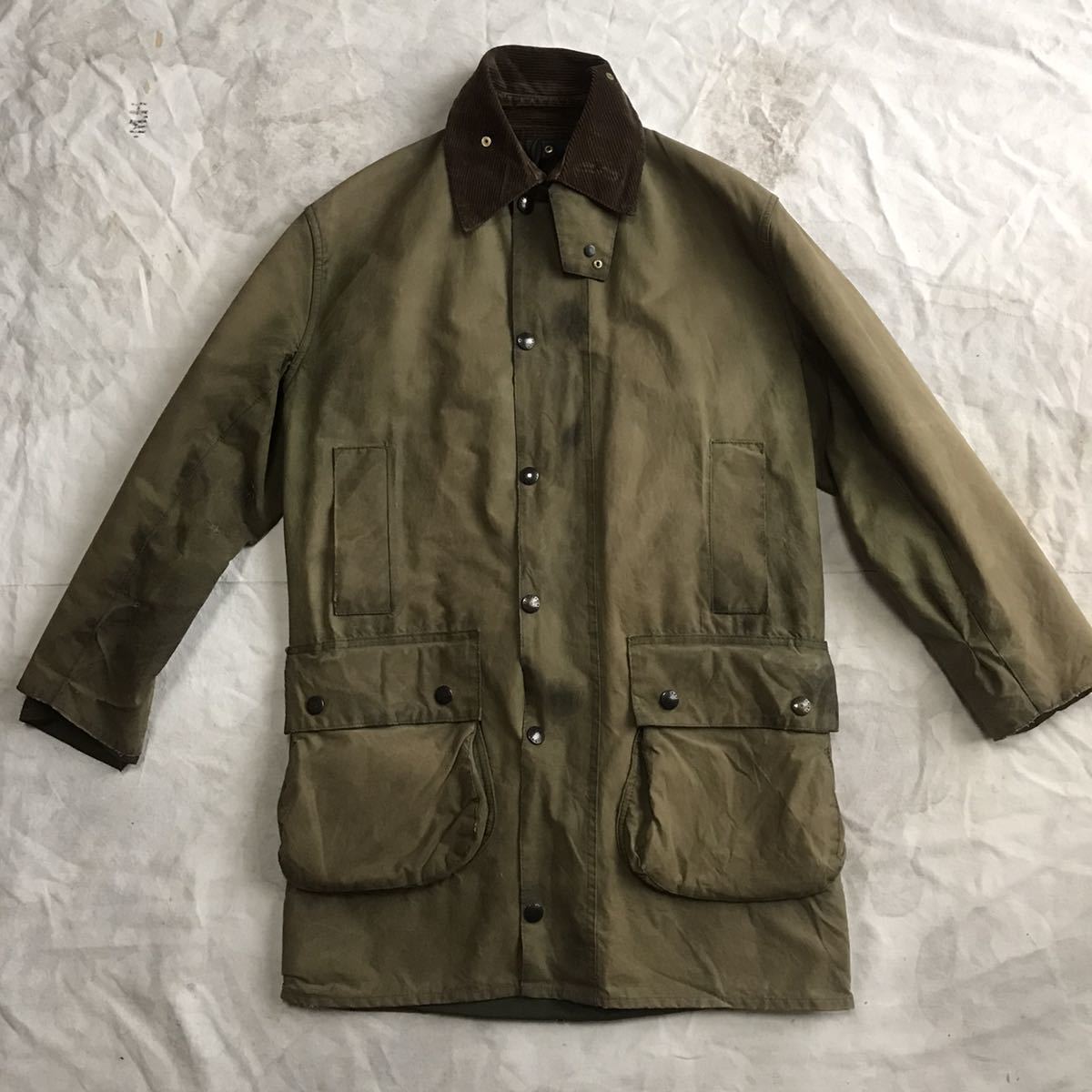 80s Barbourノーザンブリア 2クラウン セージ サイズ38 英国製