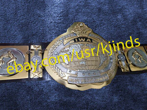  abroad limited goods postage included IWA World Junior Jr. Mid Champion victory belt high quality replica 2