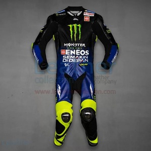 海外 高品質　送料込み　バレンティーノ・ロッシ Motogp46 YAMAHA MONSTER レザーレーシングスーツ　サイズ各種　レプリカ カスタム可能 18