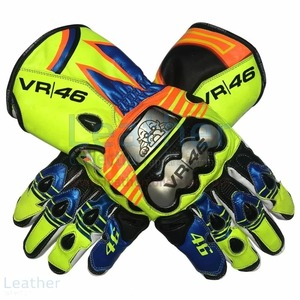 Зарубежные высококачественные доставки включены Valentino Rossi Motogp46 Racing Glove Glove Size Различная копия