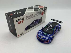 TSM 1/64 アキュラ MINIGT Acura NSX GT3 #86 2017 IMSA Watkins Glen LHD NO.52 J04-R-115