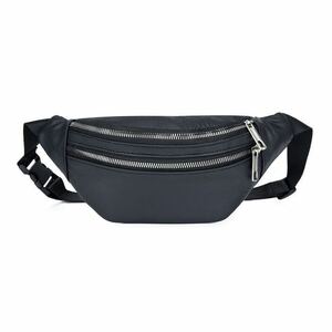  lady's leather body bag black 