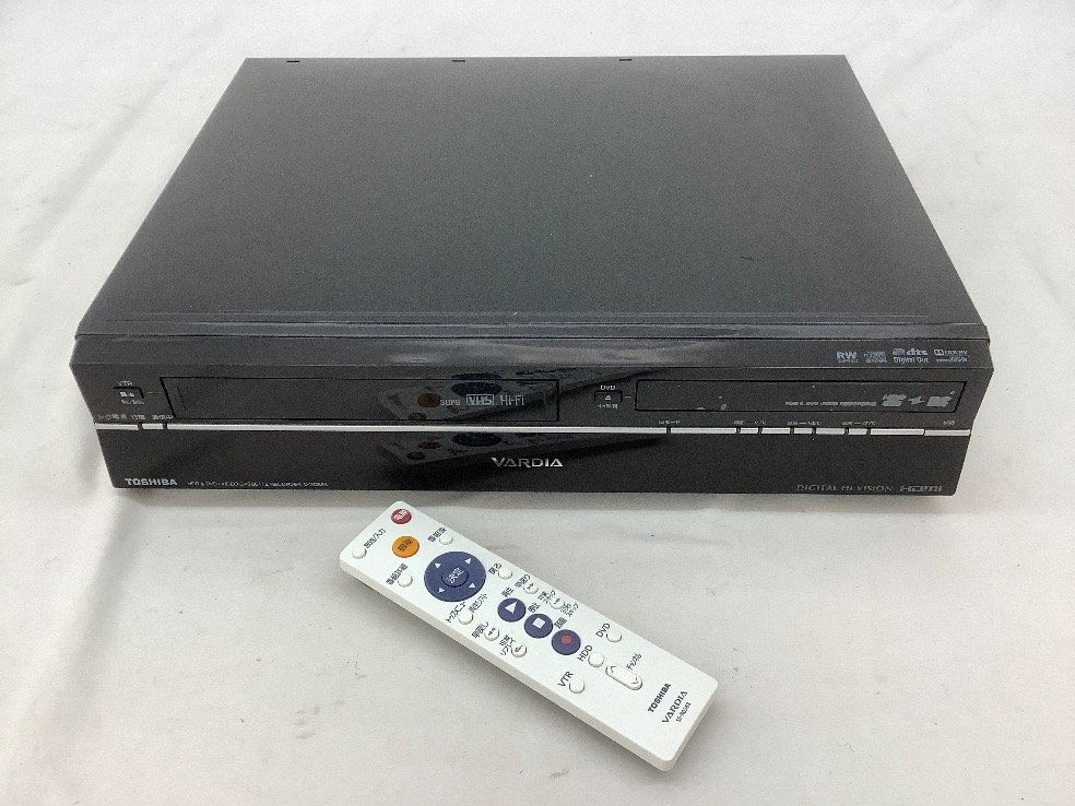 極細繊維クロス TOSHIBA VARDIA D-W255K リモコン付き - DVDレコーダー