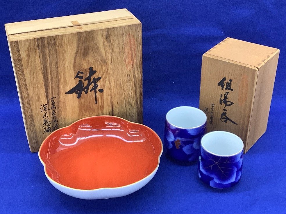 ヤフオク! -深川製磁 湯呑の中古品・新品・未使用品一覧