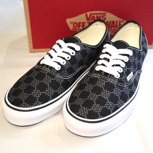 27cm Vans AUTHENTIC オーセンティック MONOGRAM BLACK バンズ スニーカー モノグラム 黒色 US9