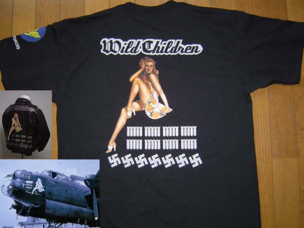 =★= フライトジャケット Tシャツ Wild Children　　 　　　001