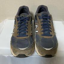 USA製 New Balance M990V5 ネイビー×ブラウン 27.5cm ニューバランス 990 V5 M990 Made in USA スニーカー アメリカ製_画像2