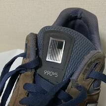 USA製 New Balance M990V5 ネイビー×ブラウン 27.5cm ニューバランス 990 V5 M990 Made in USA スニーカー アメリカ製_画像4