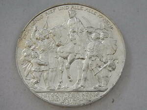 150130K05-0211K-A20■ドイツ プロイセン■1913年 3マルク 銀貨 ナポレオン打破100周年記念／プロシア コイン