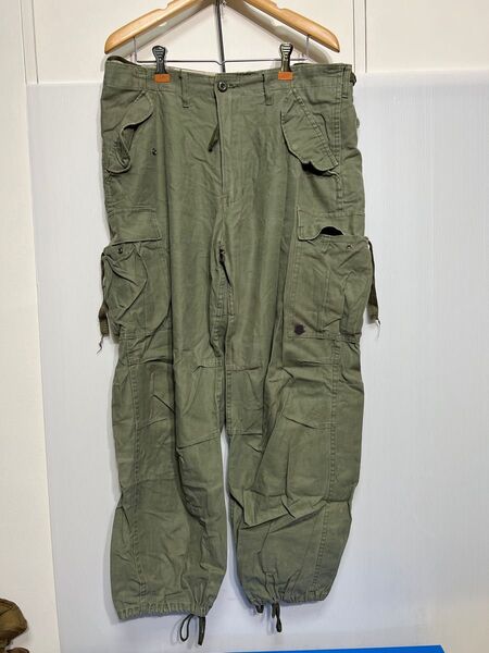 ミリタリーTROUSERS. SHELL FIELD, M-I951ビンテージ品 ビンテージ 米軍実物 M-65