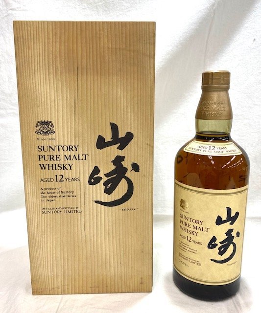 ヤフオク! -「サントリー 山崎 12年 ピュアモルト 750ml 43%」の落札