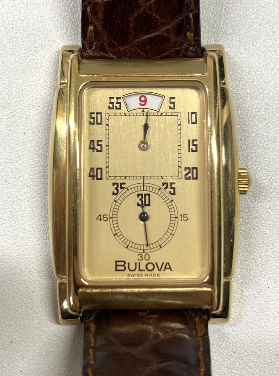 BULOVA／ブローバ】金張り／角金／アール・デコ／手巻き／1950年代