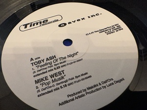 12”★Toby Ash / Mike West / Mr. M / Feeling Of The Night / Pop Musik / Love Gun / Crazy / ユーロビート！