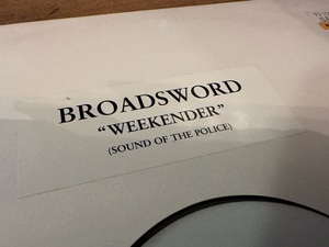 12”★Broadsword / Weekender (Sound Of The Police) / ハード・ハウス ！