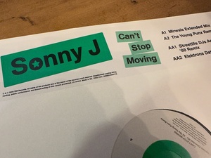 12”★Sonny J / Can't Stop Moving / エレクトロ・ハウス・リミックス！Mirwais / The Young Punx / The Young Punx / Elektrons