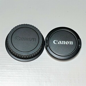 Canon　キャノン　レンズキャップ　E-58ミリ　58ミリ用　2個　中古長期保管品