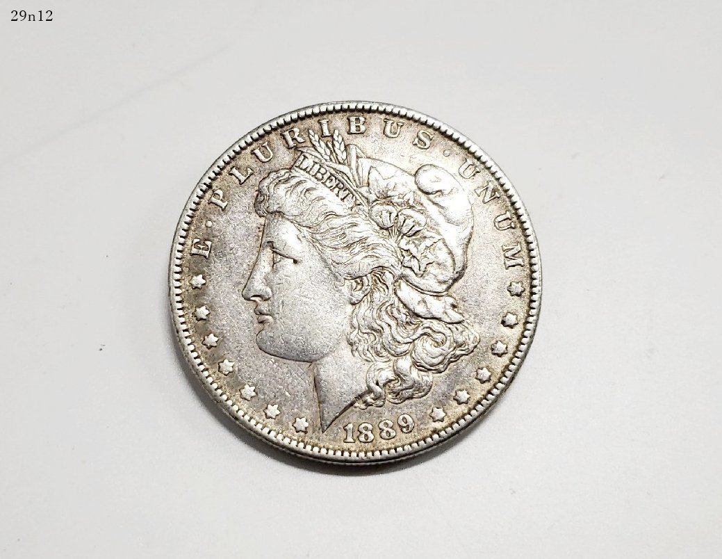 オータムセール アメリカ モルガンダラー銀貨1889 o AU50 PCGS