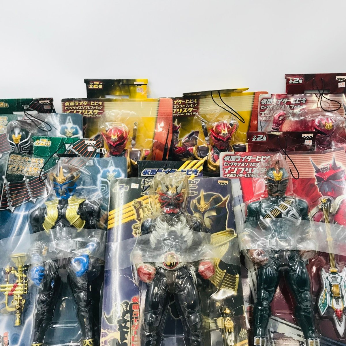 UNISEX S/M ☆仮面ライダー響鬼 ソフビフィギュア 新品未開封品セット