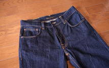 【極美品】(正規品)Nudie Jeans ヌーディージーンズ_Thin Finn Dry Ecru Embo_W32/L32_画像2