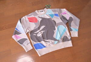 【新品】ア ベイシング エイプ A BATHING APE_【 BAPE X LDG 】CAMO RELAXED FIT CREWNECK_Mサイズ