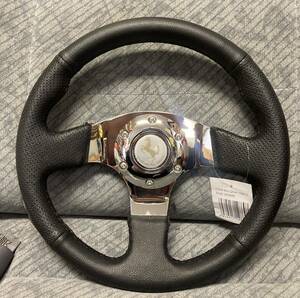  rare!29 pie!29φ!29cm! leather steering gear steering wheel! small diameter!....! that time thing old car highway racer group car hot-rodder Toyota Nissan usdm jdm