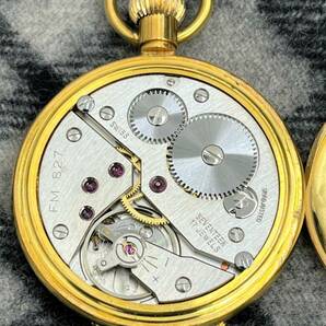 【9033】美品/稼働品 MOERIS モーリスグランプリ ゴールド 懐中時計 スモセコ 手巻きの画像6