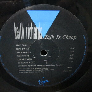 盤質A US-original Talk Is Cheap [Analog] キース・リチャーズ Keith Richards (The Rollong Stones) アナログレコード vinylの画像10