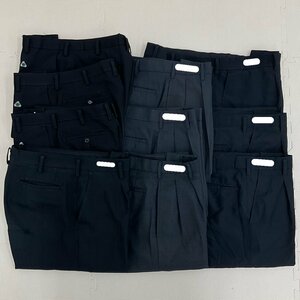 (Y)UZ886(中古)山形・福島方面 男子学生服 ズボン 10点セット /W67/W73/W76/W79/W82/W110/冬用/夏用/制服/標準型学生服/中学校/高校/まとめ