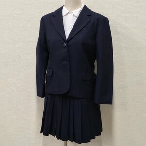 (Y)A964(中古) 山形・福島方面 学生服 3点セット /M/L/W69/ブレザー/スカート/ブラウス/Matsuzakaya/冬服/冬用/制服/女子学生/中学校/高校