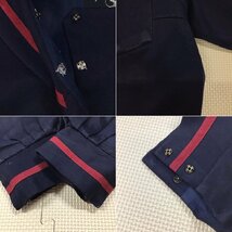 O982 (中古) 校名不明 セーラー服 上下セット /150A/W69/セーラー/スカート/AOKI/赤1本ライン/長袖/冬服/制服/学生服/女子学生/中学/高校_画像6