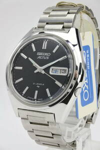 ☆☆☆第二(亀戸)精工舎製　1978年セイコー SEIKO アクタス ACTUS　黒文字盤 7019-8010 21石 自動巻き紳士腕時計　 未使用