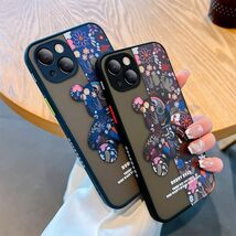 iPhone12ケース 韓国 キャラクター かわいい おしゃれ 3色 耐衝撃 iPhone 11 12 13 14 Pro max mini Plus ケース カバー _画像4