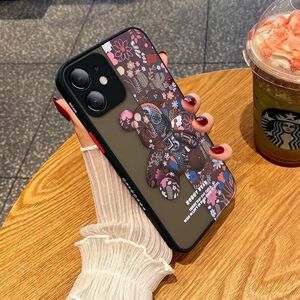 【在庫処分】iPhone11Proケース 韓国 キャラクター かわいい おしゃれ 3色 耐衝撃 iPhone 11 12 13 14 Pro max mini Plus ケース カバー