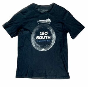 米国製 パタゴニア Tシャツ 映画 ワンエイティ・サウス 180° SOUTH patagonia T-Shirt ブラック 黒 サイズS [b6-0018]