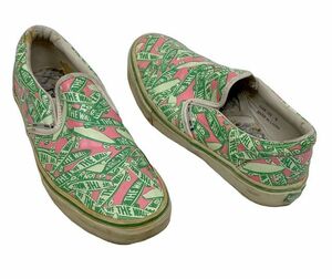 バンズ VANS マークジェイコブス MARC JACOBS スリッポン SLIP ON OFF THE WALL レザー サイズ27.0 [l-0567]