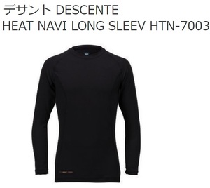 60%OFF!★デサント2020★HEAT NAVI LONG SLEEVE/HTN-7003ブラック Size:Ｍ クリックポスト便対応可