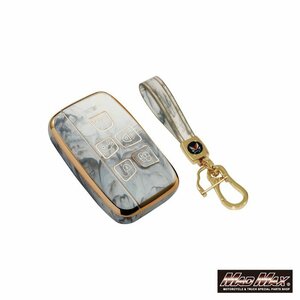 LANDROVER Land Rover marble style TYPE A TPU smart key case gray / present Father's day Mother's Day birthday [ mail service postage 200 jpy ]