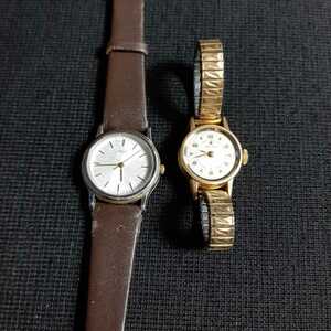 SEIKO　セイコー　腕時計　レディース　2本セット　手巻き　14K GOLD FILLED　14金張り　ガラス蓋なし　2P21-0060 管理:m20