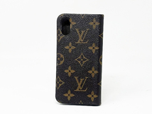 ルイヴィトン モノグラム IPHONE X XS フォリオ アイフォンケース マロン LOUIS VUITTON M63443_画像2