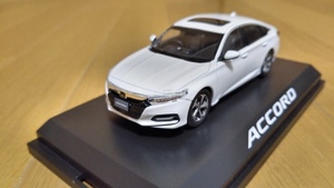 即決　HONDA HC ホンダ　コムテック　純正　カラーモデル　HONDA ACCORD　アコード　プラチナホワイトパール　白　1/43　絶版　レア