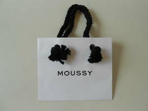 MOUSSY★黒い太いリボンが可愛い・小さな買い物袋★