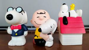 PEANUTS スヌーピー フィギュア 3個セット 高さ8cm ★