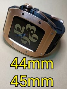 RST ローズ金黒 apple watch カスタム 金属 メタル ラバー ゴールデンコンセプト Golden Concept