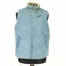 QUIKSILVER★中綿入りベスト/リバーシブル/コーデュロイ【Mens size -M/Blue/青】肩ヨーク/Coats/Jackets/Jumpers◆BH216_画像2