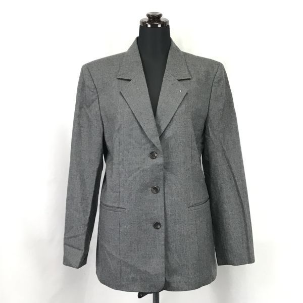 Made in Japan★マドモアゼルノンノン/Papas★カシミア混/テーラードジャケット【women’s size L-XL/グレー】総裏地/Jackets◆BH255-a