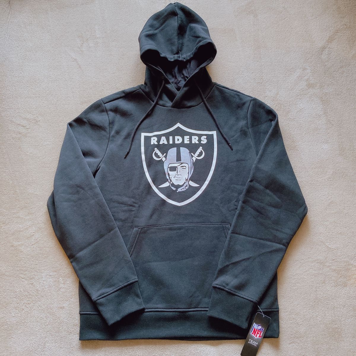 美品】NFL RAIDERS レイダースパーカー ビックロゴ Lサイズ|PayPayフリマ